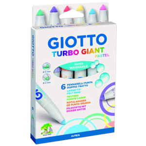 Pennarelli giotto giant pastel confezione da 6