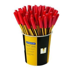 Penna sfera  noris stick 434 m rosso barattolo da 50