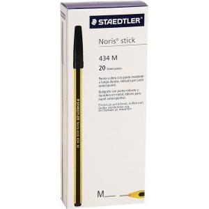 Penna sfera  noris stick 434 m nero confezione da 20