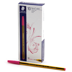 Penna a sfera  noris stick 434 m magenta confezione da 10