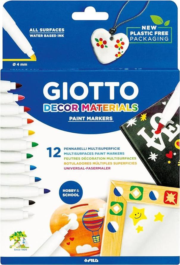 Pennarelli Giotto decor materials confezione da 12