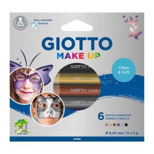 Matite cosmetiche giotto make up metal confezione da 6