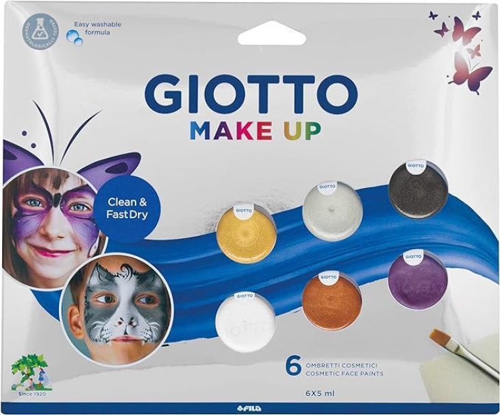 Ombretti Giotto make up metal 5ml confezione da 6