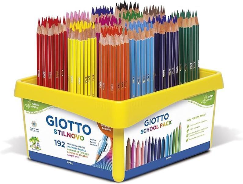 Pastelli Giotto stilnovo schoolpack da 192