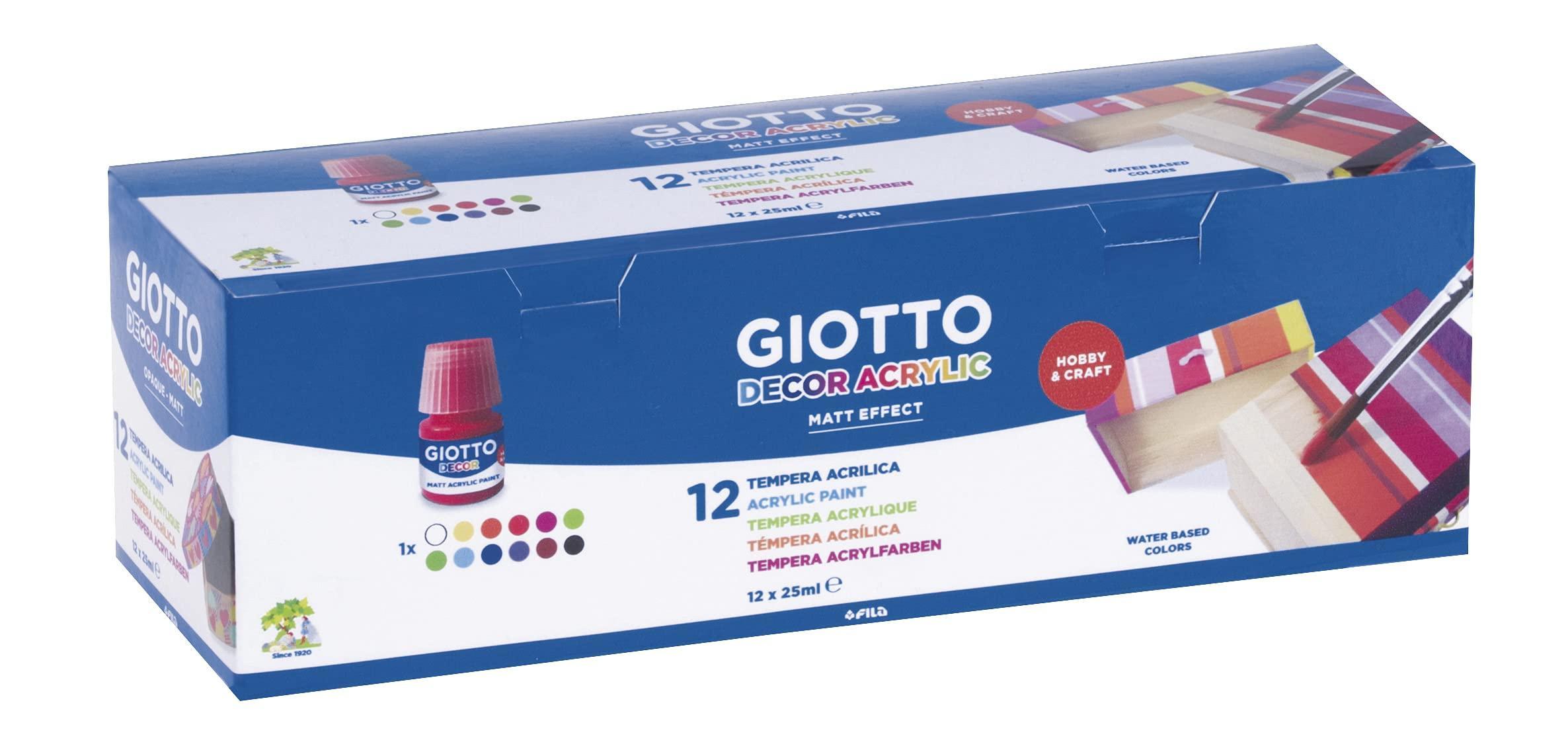 Tempera Giotto decor acrylic 25ml confezione da 12