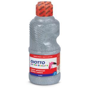 Tempera giotto glitter paint argento flacone da 250ml