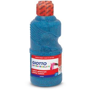 Tempera giotto glitter cyan flacone da 250ml