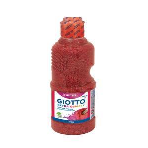 Tempera giotto glitter paint rosso flacone da 250ml