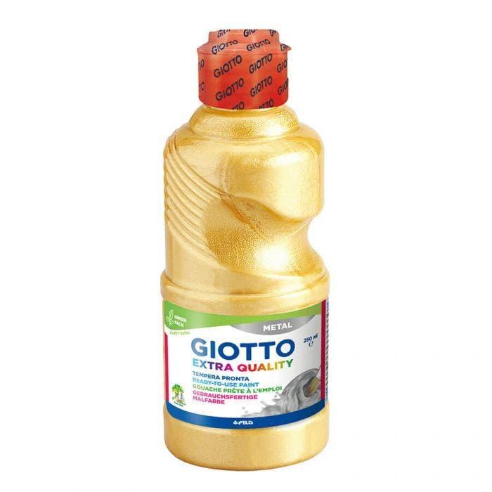 Tempera Giotto metal paint oro flacone da 250ml