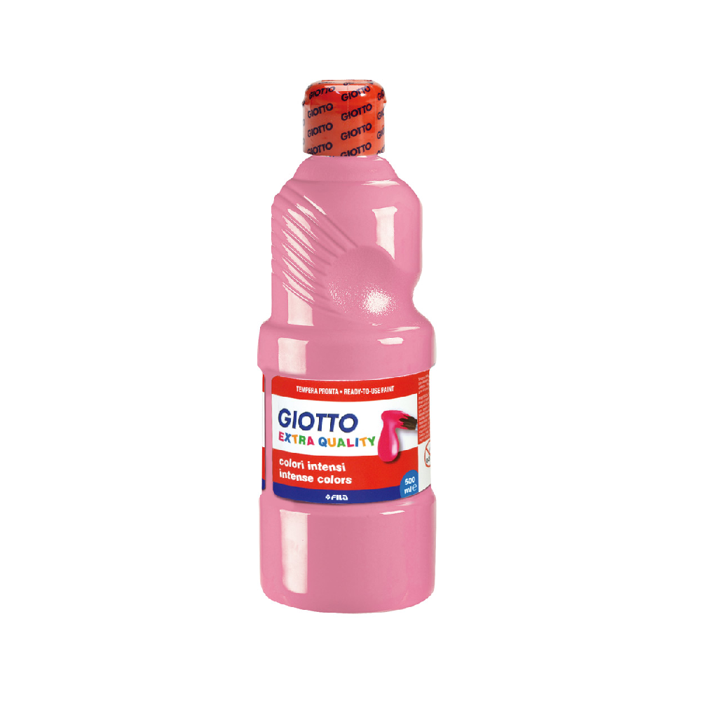 Tempera Giotto paint rosa flacone da 500ml