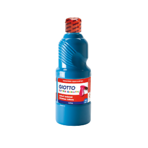 Tempera giotto paint cyan flacone da 500ml