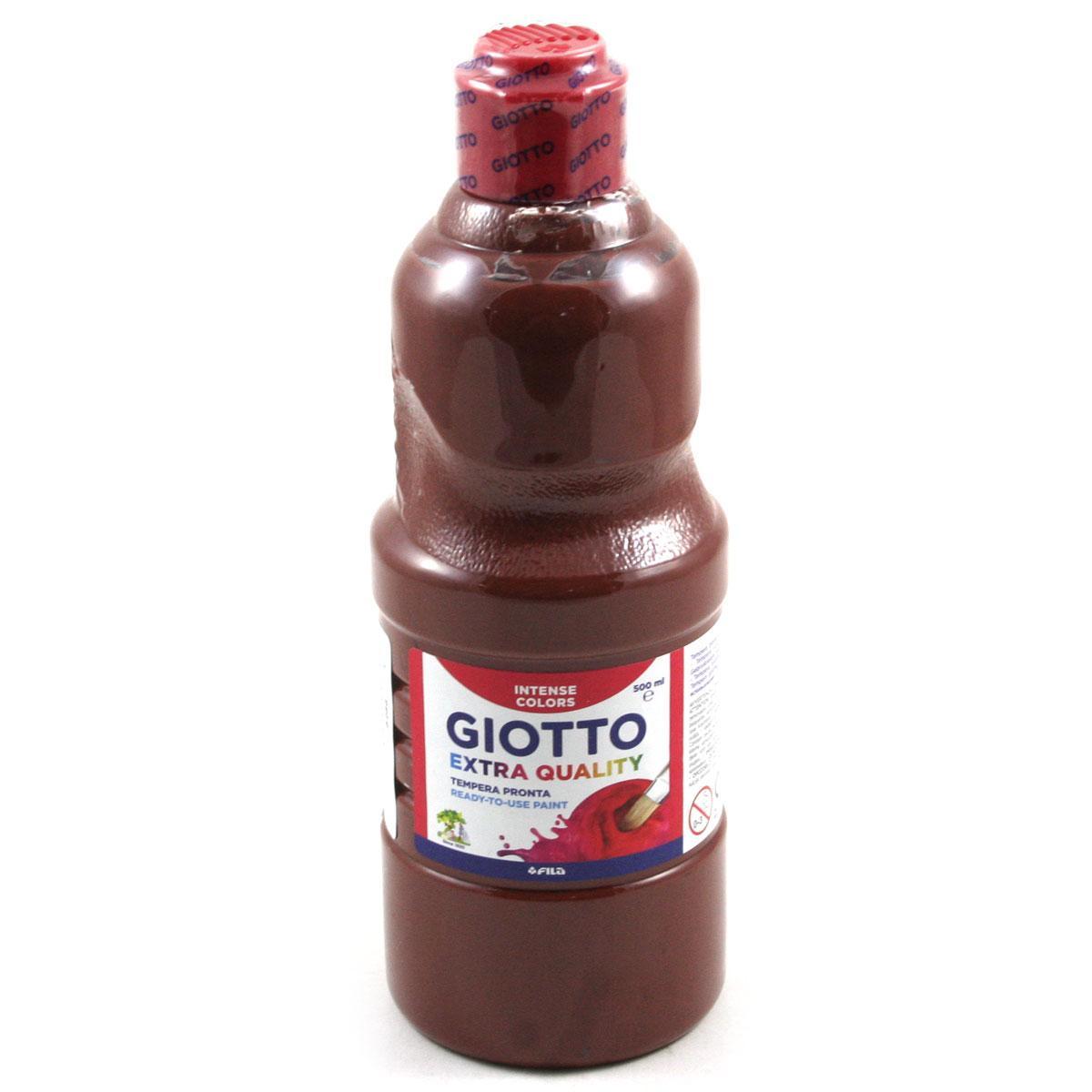 Tempera Giotto paint terra di Siena bruciata flacone da 500ml