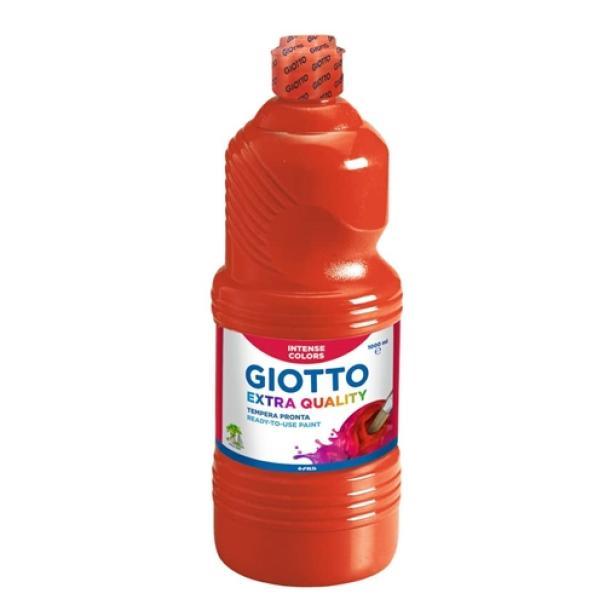 Tempera Giotto paint rosso vermiglio flacone da 1000ml