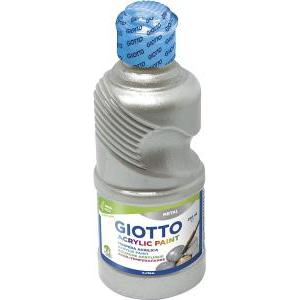 Tempera giotto acrylic argento flacone da 250ml