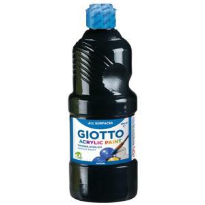 Tempera giotto acrylic nero flacone da 250ml