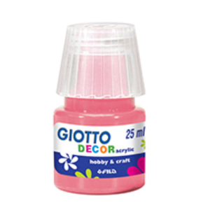 Tempera giotto decor acrylic rosa pesca  25ml confezione da 6