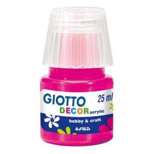 Tempera giotto decor acrylic magenta 25ml confezione da 6