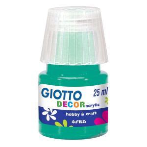 Tempera giotto decor acrylic verde smeraldo 25ml confezione da 6