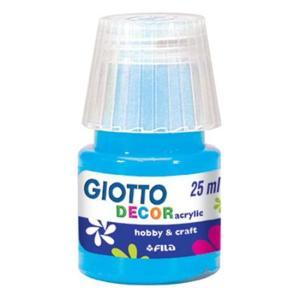 Tempera giotto decor acrylic ciano 25ml confezione da 6