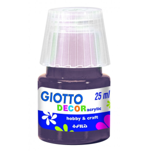 Tempera giotto decor acrylic seppia 25ml confezione da 6