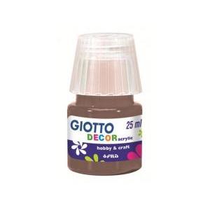 Tempera giotto decor acrylic terra d'ombra 25ml confezione da 6