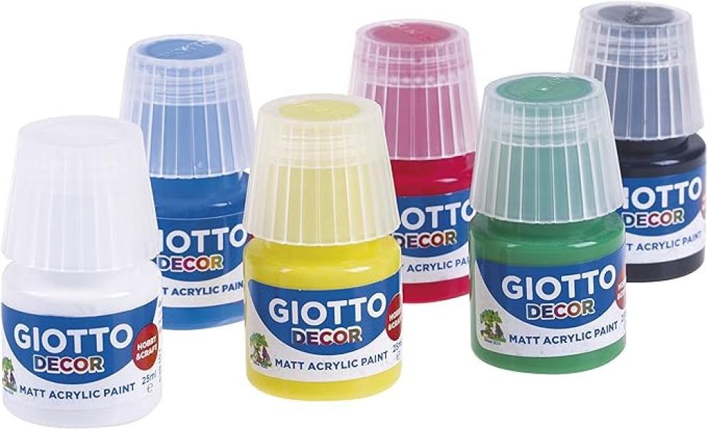 Tempera Giotto decor acrylic 25ml confezione da 6 