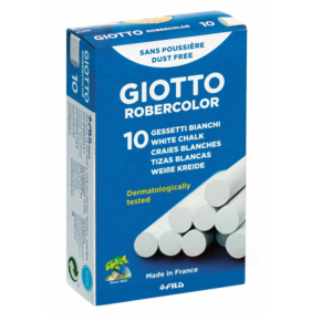 Gessetti giotto robercolor bianchi confezione da 10