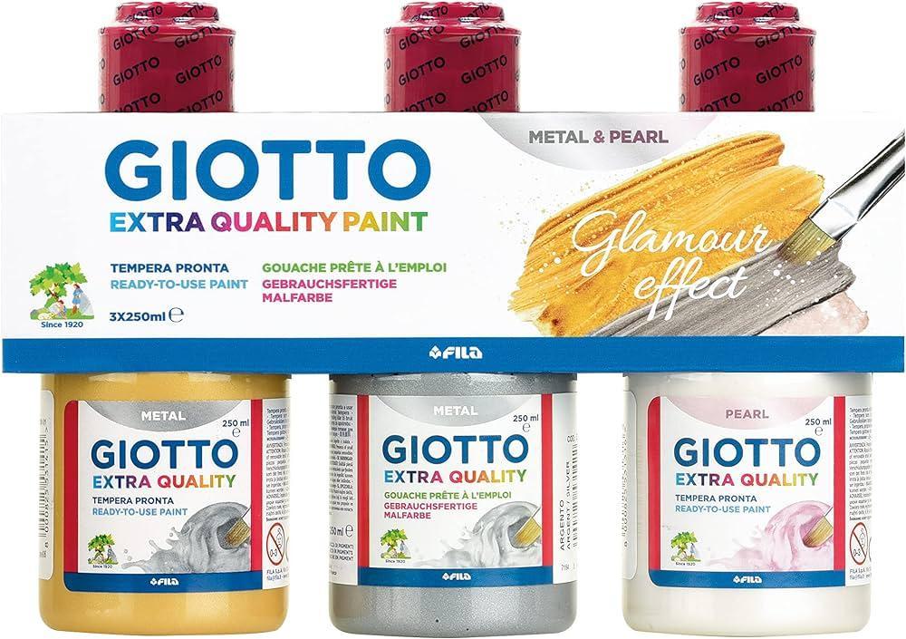 Tempera Giotto metal pearl 250ml confezione da 3