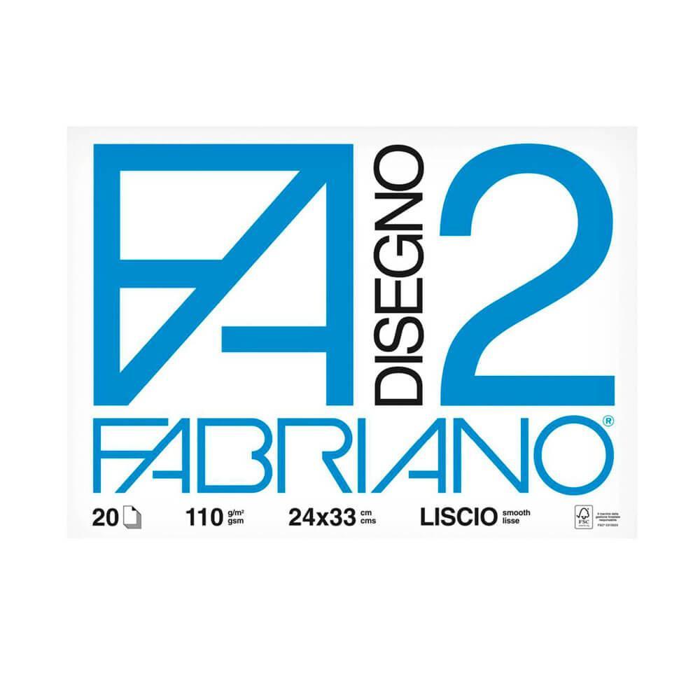 Album da disegno Fabriano F2 bianco liscio da 20