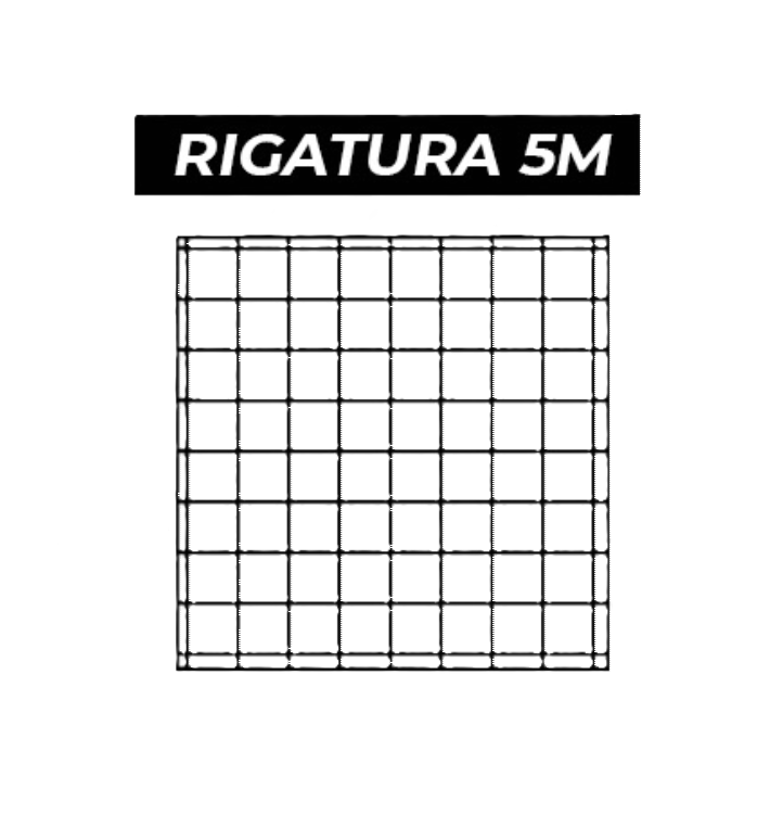 Ricambi rinforzati giallo confezione da 40 fogli A4 rigatura 5M