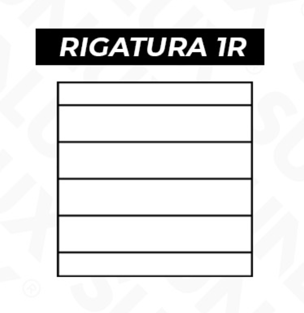 Ricambi rinforzati giallo confezione da 40 fogli A4 rigatura 1R