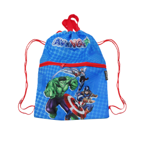 Sacca zaino avengers con tasca frontale 44x34cm