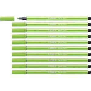 Pennarelli  pen 68 m verde fluo confezione da 10