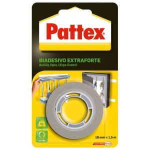 Nastro biadesivo pattex extraforte 19mmx1.5m