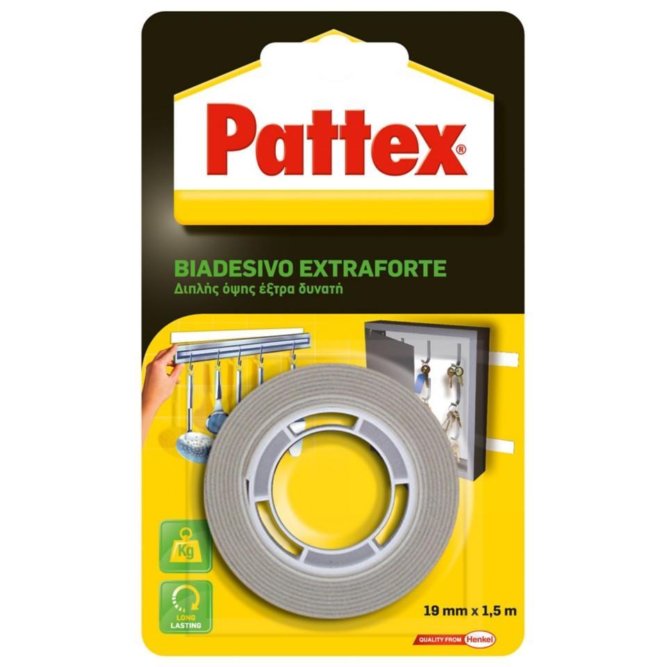 Nastro biadesivo Pattex extraforte 19mmx1.5m