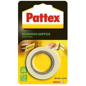 Nastro biadesivo pattex soffice 25mm x 1.5m