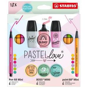 Set pastel love  confezione da 18