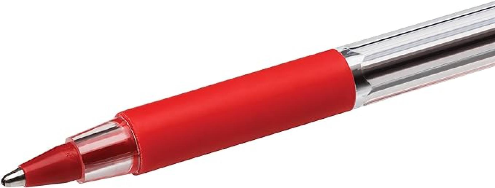 Penna Bic Cristal Grip 1.0mm rosso confezione da 20