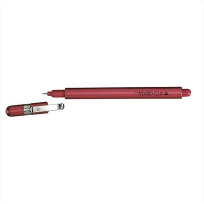 Penna Tratto clip rosso 0.3mm confezione da 12