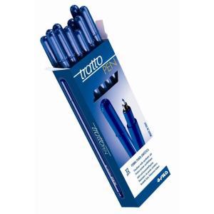 Pennarello tratto pen metal blu confezione da 12