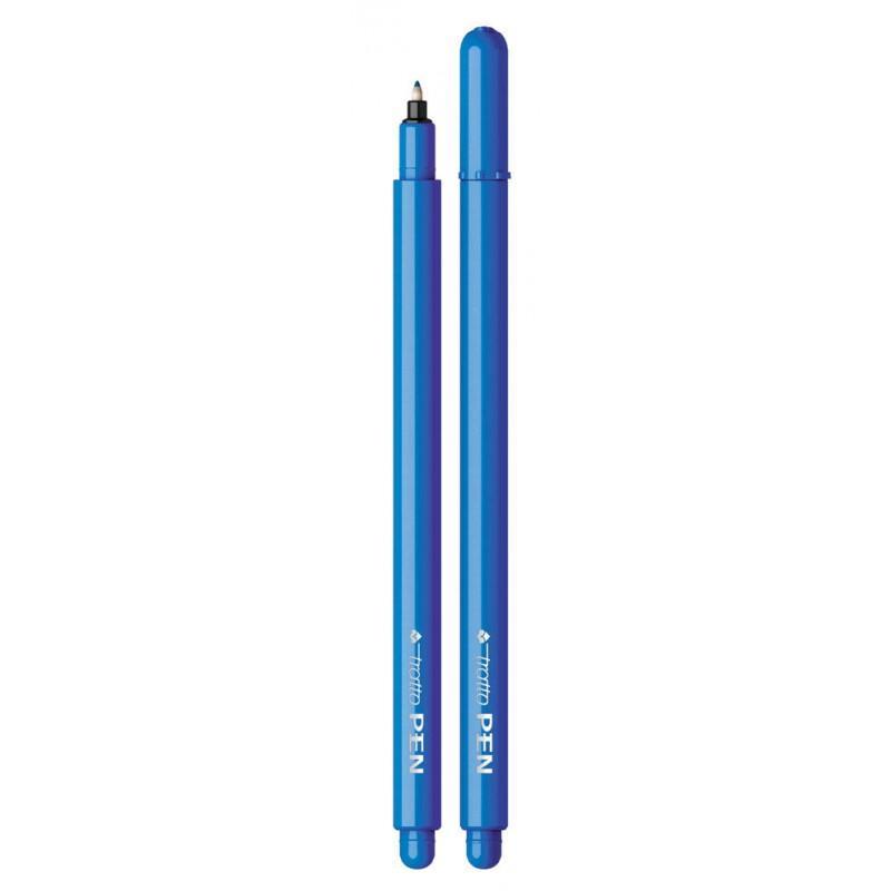 Pennarello Tratto pen metal blu confezione da 12