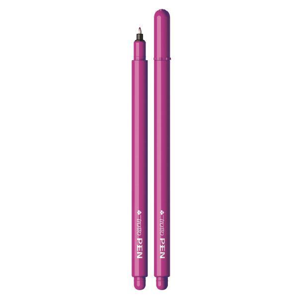 Penna Tratto pen metal fucsia confezione da 12