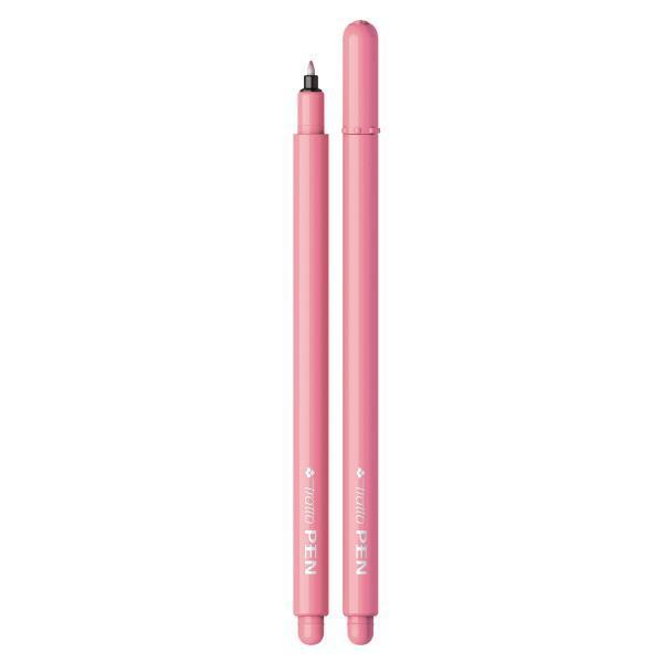 Penna Tratto pen metal rosa confezione da 12