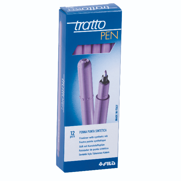 Penna Tratto pen metal glicine confezione da 12