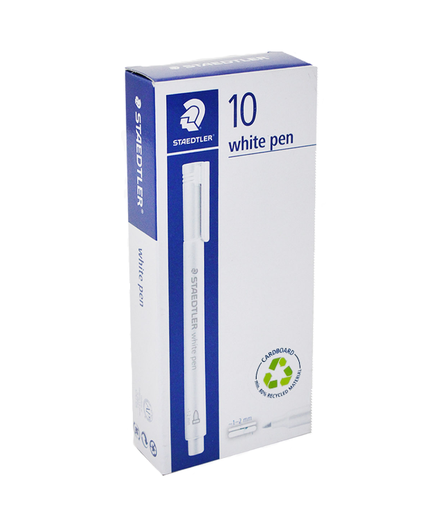 Pennarello Staedtler Metallic Marker bianco confezione da 10