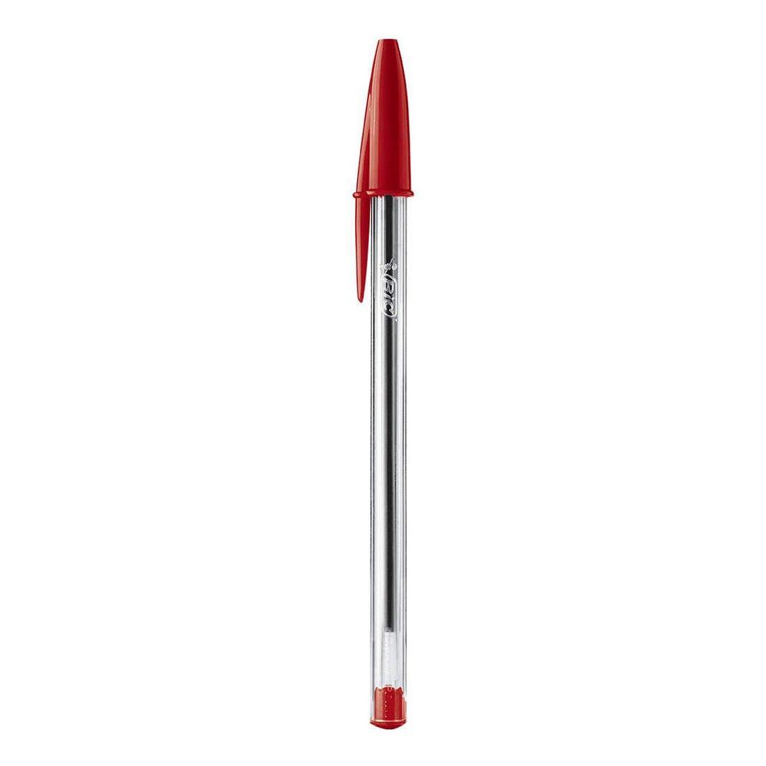 Penna Bic Cristal medium 1.0mm rosso confezione da 50