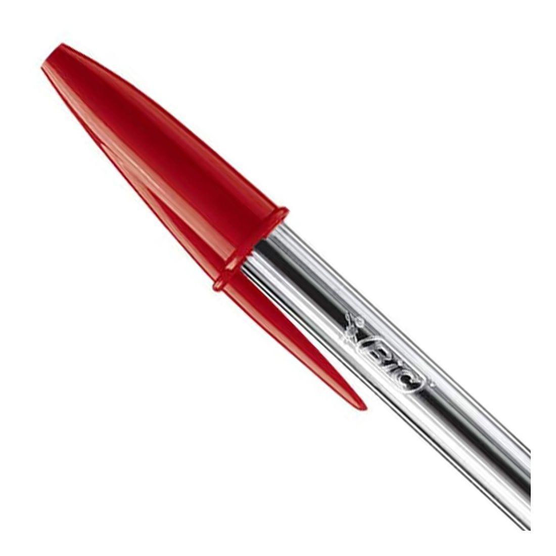 Penna Bic Cristal medium 1.0mm rosso confezione da 50