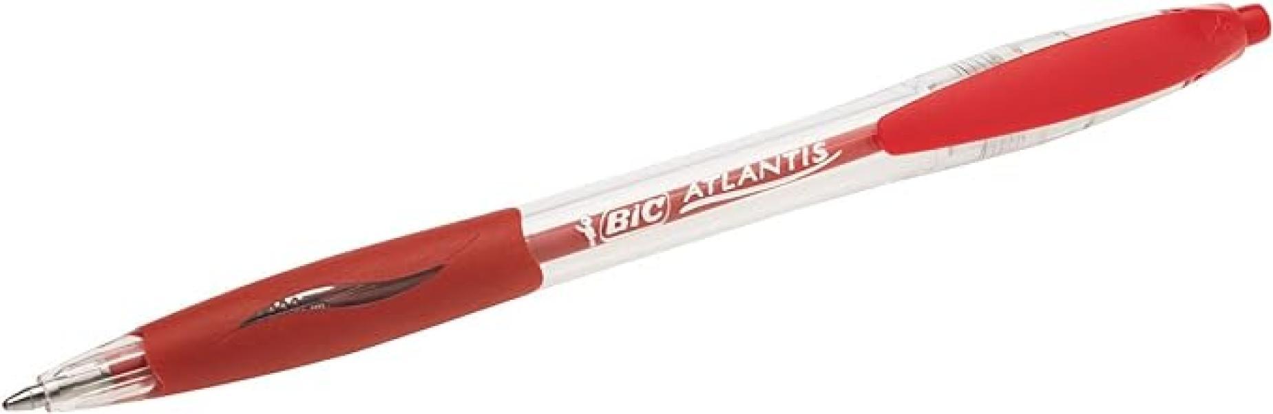 Penna a sfera Bic Atlantis rosso 1.0mm confezione da 12