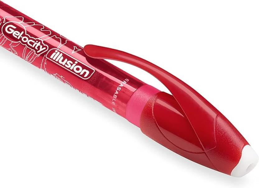 Penna Gel cancellabile Bic Gelocity Illusion rossa confezione da 12