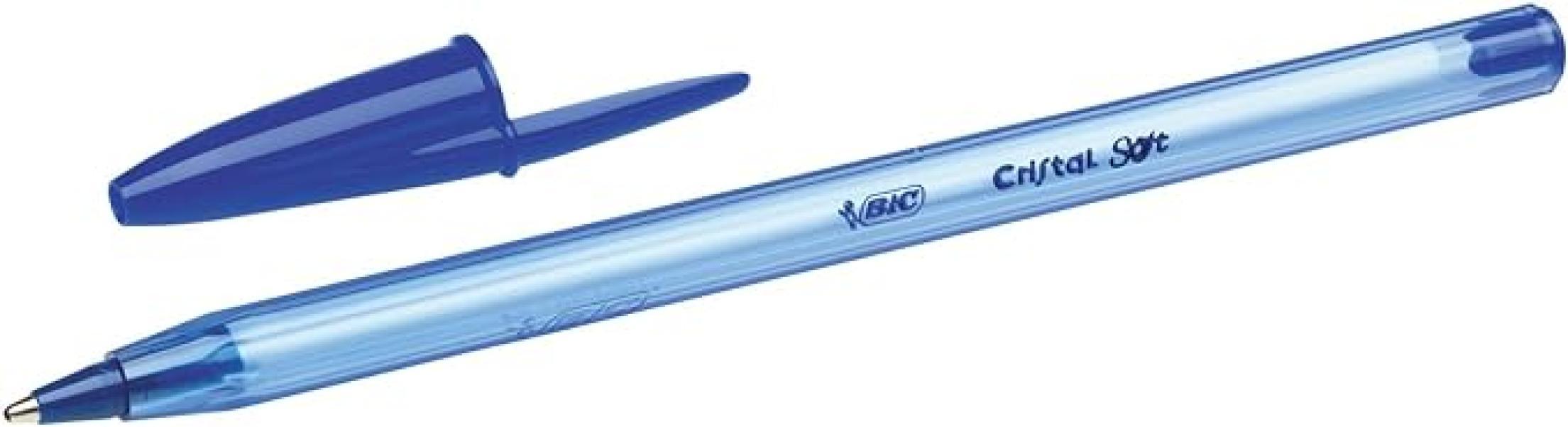 Penna Bic Cristal Soft 1.2mm blu confezione da 50